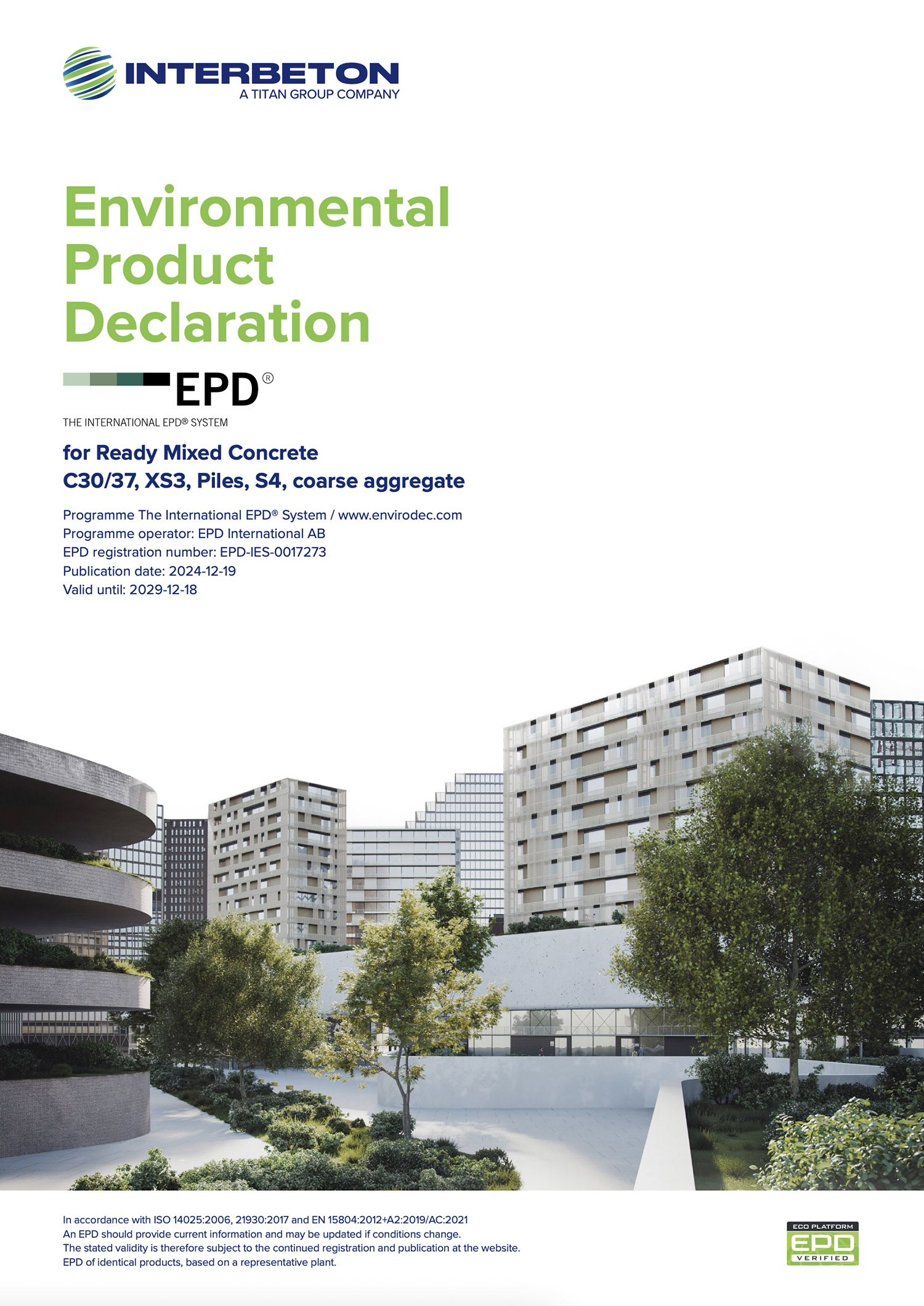 C30/37, XS3, Piles, S4, coarse aggregate