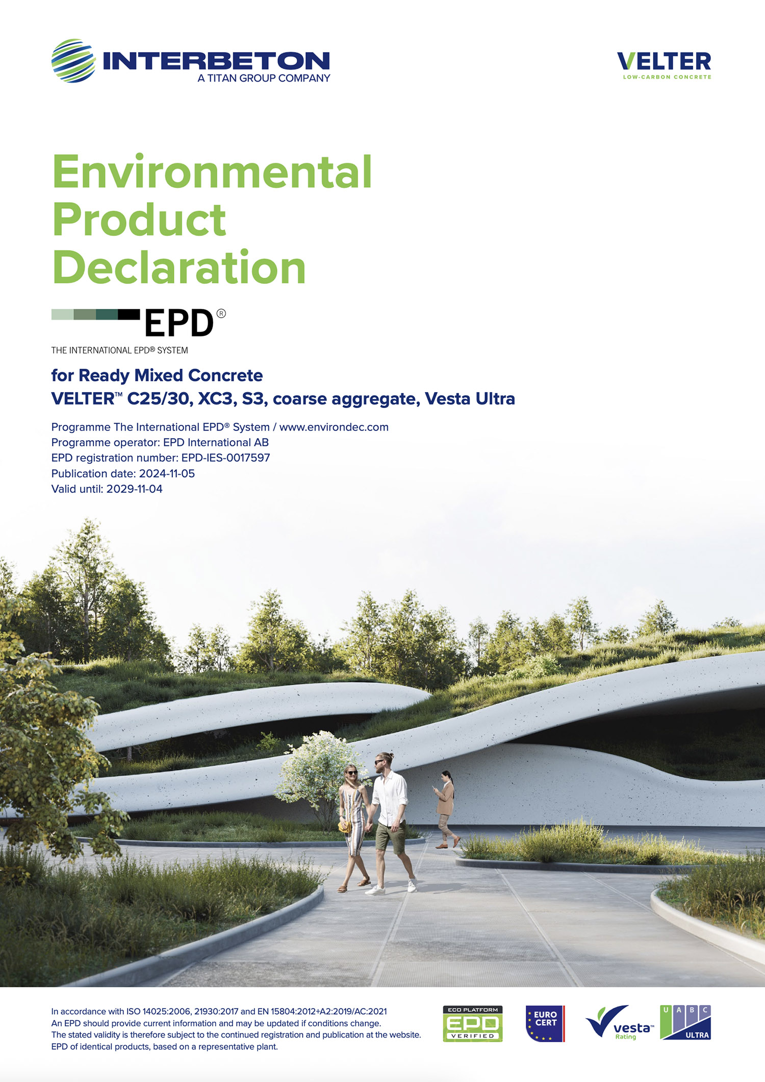 VELTER™ C25/30, XC3, S3, coarse aggregate, Vesta Ultra