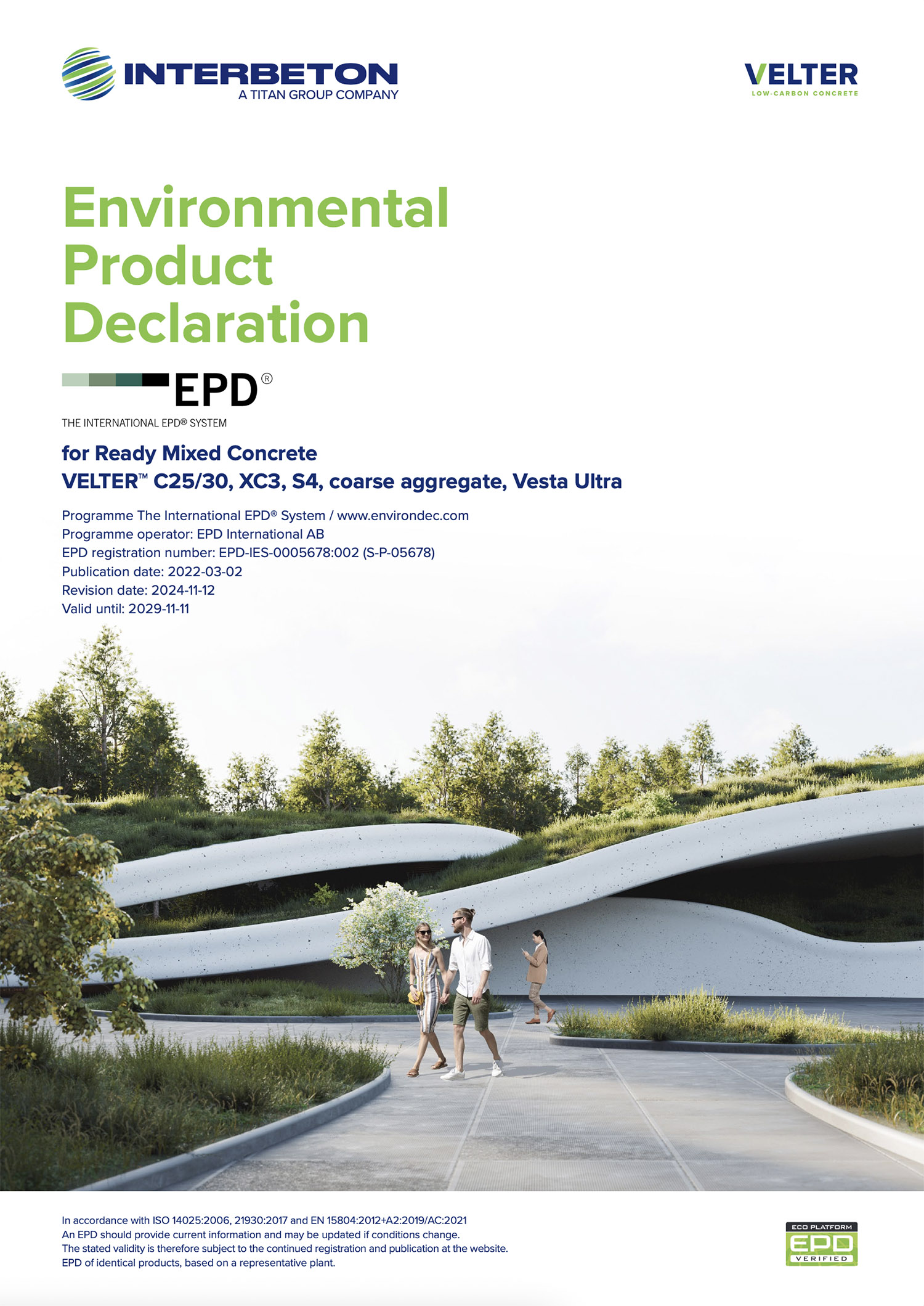 VELTER™ C25/30, XC3, S4, coarse aggregate, Vesta Ultra