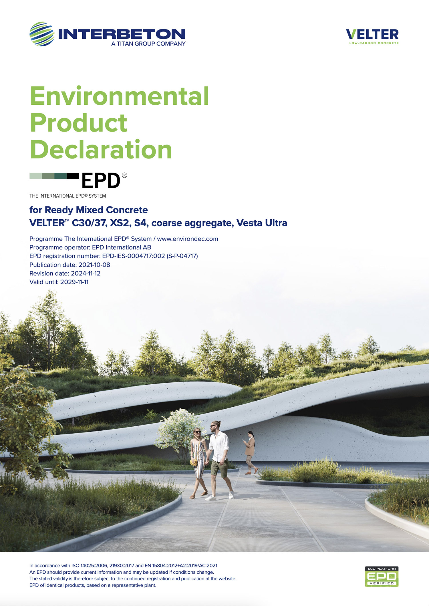 VELTER™ C30/37, XS2, S4, coarse aggregate, Vesta Ultra